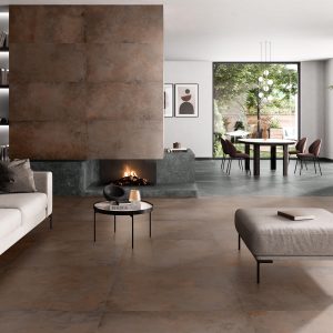 Carrelage effet métal 60x60 ALLOY – Carrelage sol moderne industriel