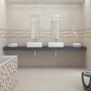 Carrelage effet marbre 45x45 BADEM – Sol intérieur brillant