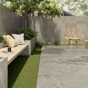 Carrelage extérieur 100x100x2 cm ALBA STONE – Dalle terrasse antidérapante