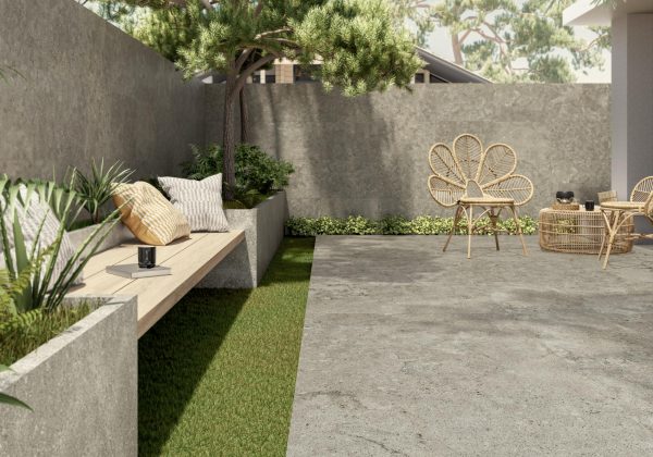 Carrelage extérieur 100x100x2 cm ALBA STONE – Dalle terrasse antidérapante