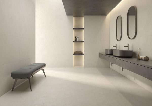 Carrelage effet marbre 60x120 CREMA MARFIL – Sol intérieur moderne