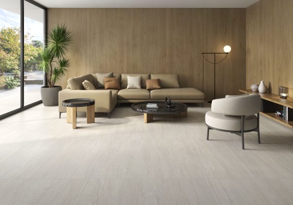 Carrelage effet pierre 120x120 DORSET – Grand format intérieur moderne