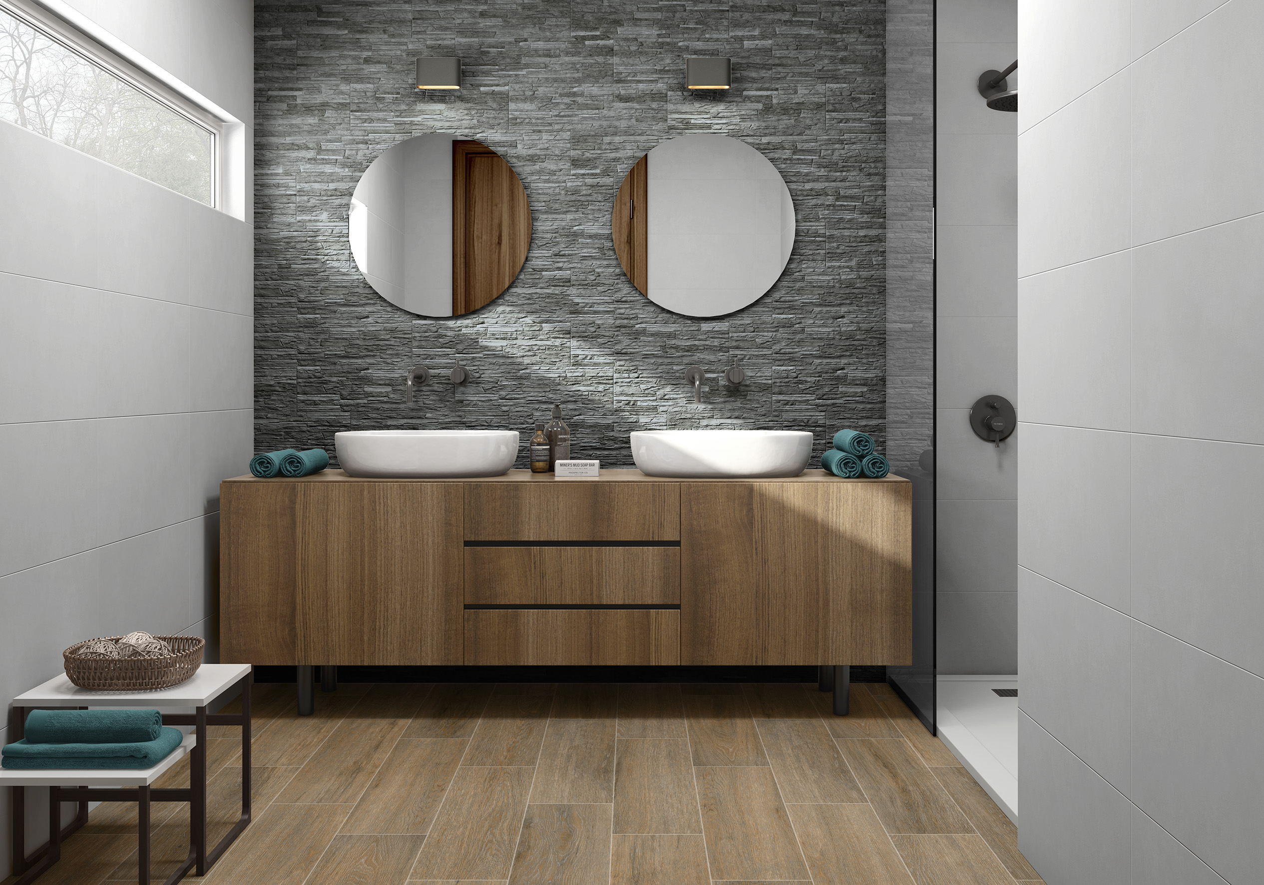 Carrelage effet pierre 17x52 TEIDE – Décor mural rustique – Image 4