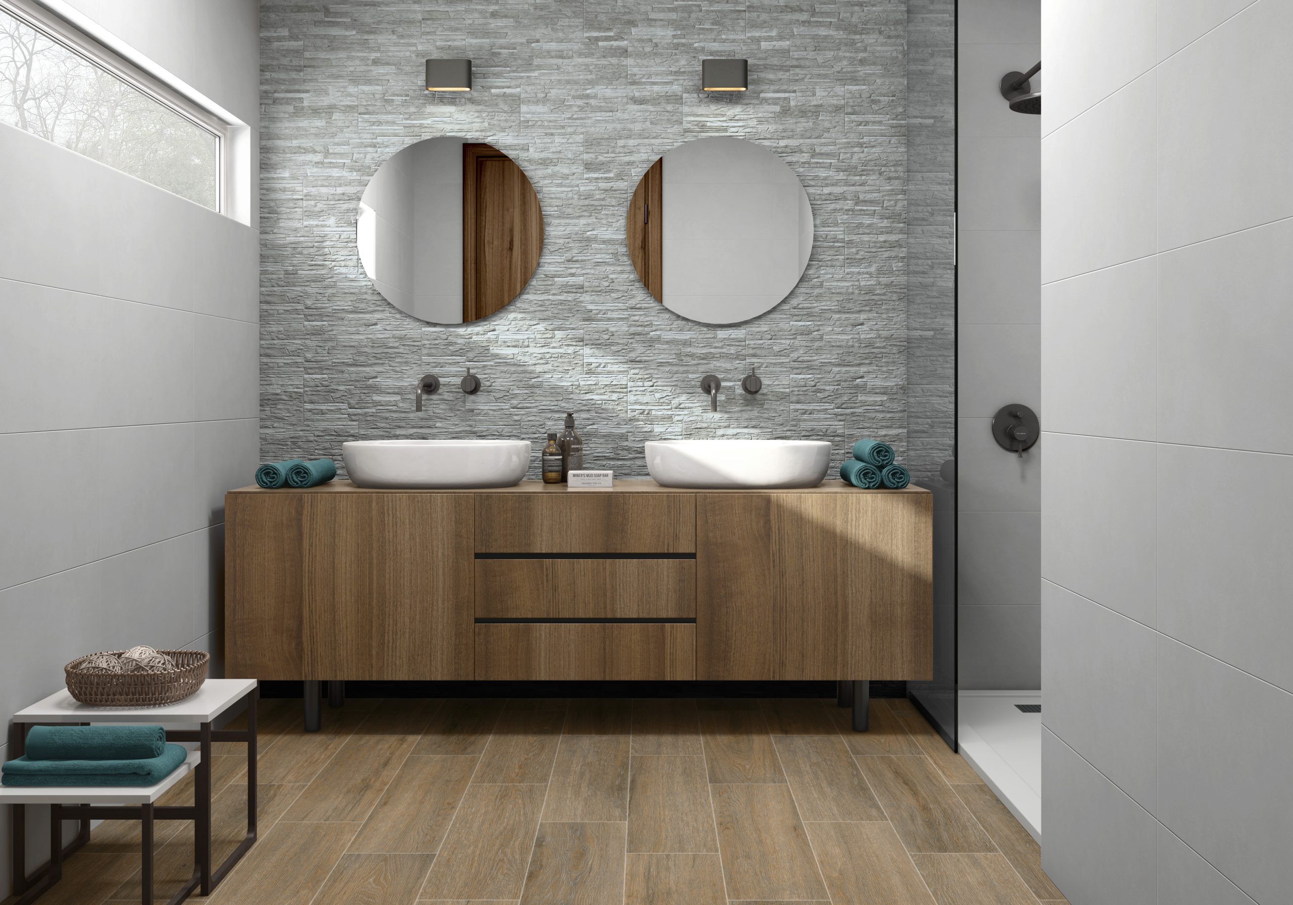 Carrelage effet pierre 17x52 TEIDE – Décor mural rustique – Image 3