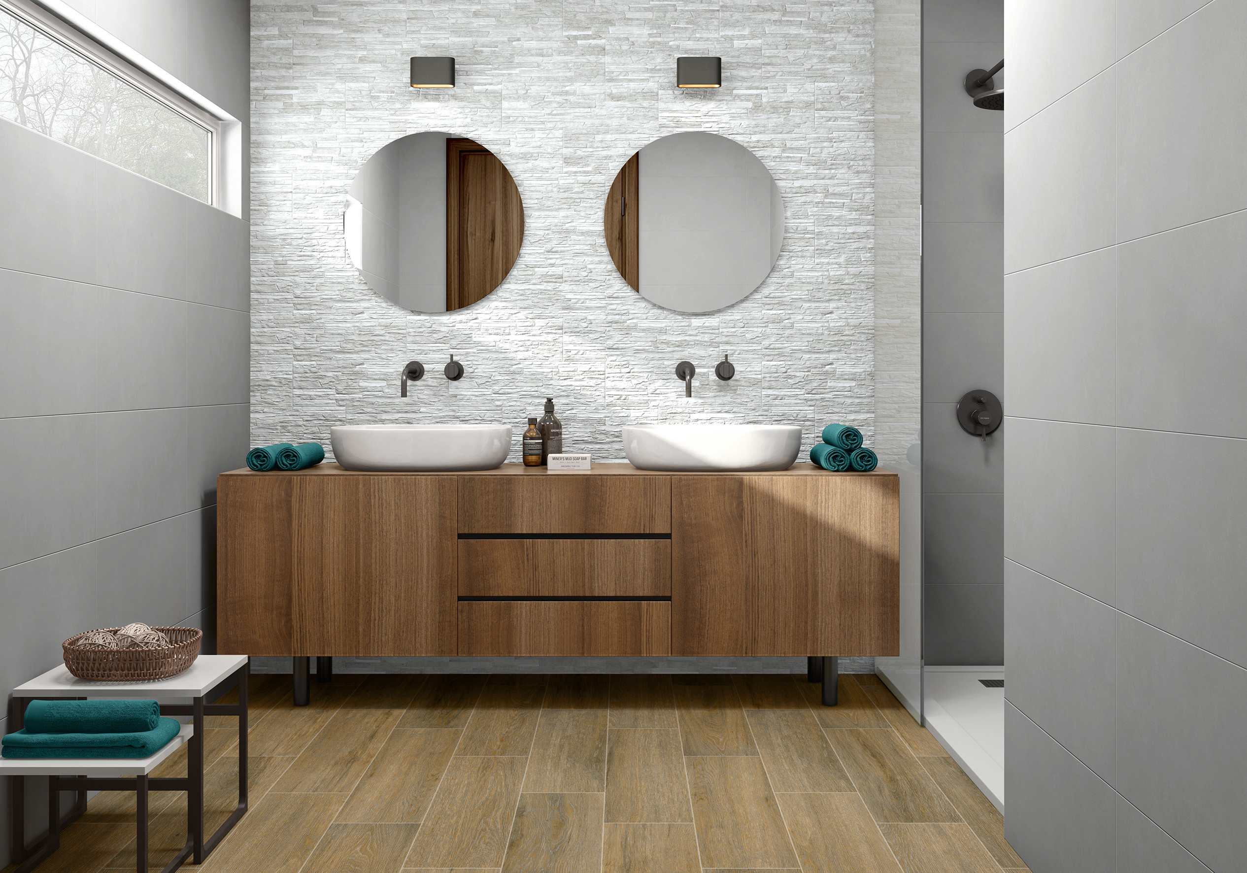 Carrelage effet pierre 17x52 TEIDE – Décor mural rustique – Image 2