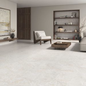 Carrelage effet marbre 120x120 GLACIER – Grand format intérieur luxe