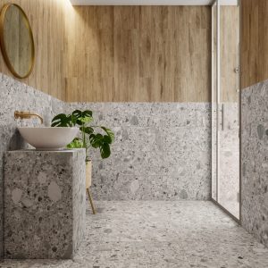 Carrelage effet terrazzo 120x120 PIETRA DI GRE – Style pierre italienne