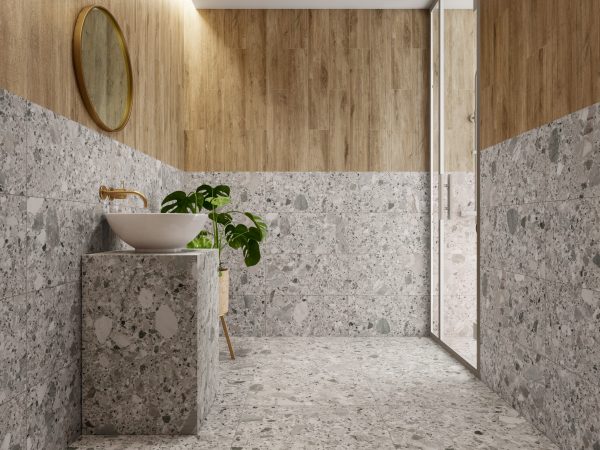 Carrelage effet terrazzo 120x120 PIETRA DI GRE – Style pierre italienne