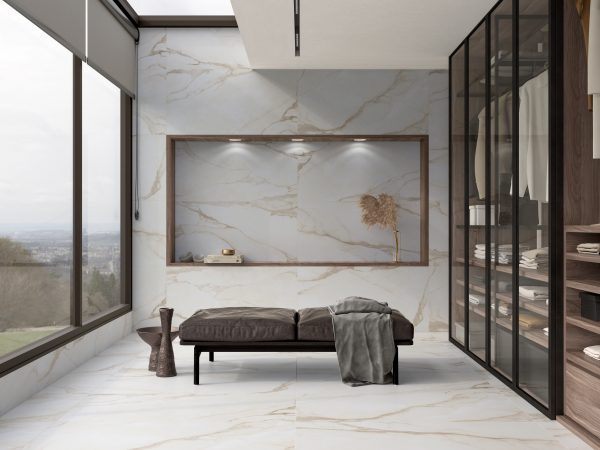 Carrelage effet marbre 60x120 PORTOFINO – Style classique lumineux