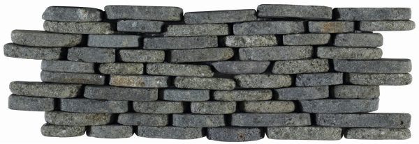 Mosaïque galets pierre naturelle BATIK NEGRO – Revêtement mural & sol intérieur / extérieur Mosavit