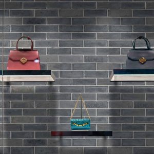 Carrelage effet brique gris BRIQUETA GRIS 6,5×23 cm – Revêtement mural Mosavit