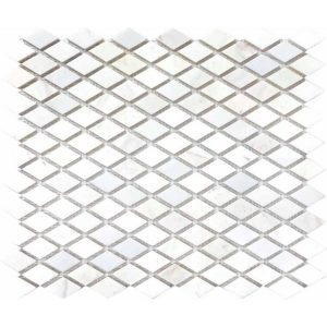 Mosaïque marbre Diamond Blanco 32×39,5 cm – Revêtement mural intérieur Mosavit