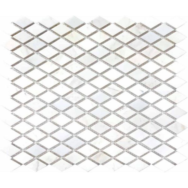 Mosaïque marbre Diamond Blanco 32×39,5 cm – Revêtement mural intérieur Mosavit
