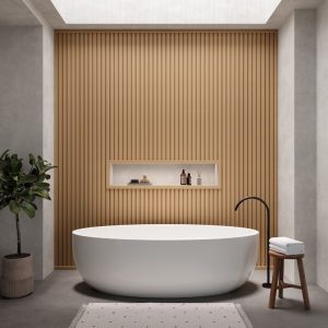 Panneau mural effet bois ECOWOOD WPC – Revêtement mural intérieur & extérieur Mosavit