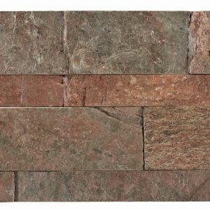 Parement mural pierre naturelle FACHALETA COPPER 15×60 cm – Revêtement mural intérieur / extérieur Mosavit
