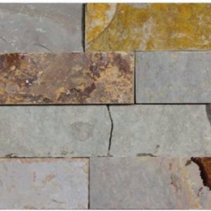 Parement mural pierre naturelle FACHALETA OXIDO 15×55 cm – Revêtement mural intérieur / extérieur Mosavit