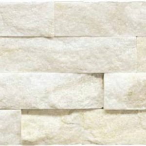 Parement mural pierre naturelle FACHALETA QUARTZ MARFIL 15×55 cm – Revêtement mural intérieur / extérieur Mosavit