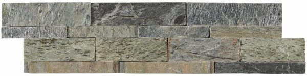 Parement mural pierre naturelle FACHALETA SILVER 15×60 cm – Revêtement mural intérieur / extérieur Mosavit