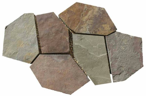 Mosaïque pierre naturelle FLAGS RUSTY – Revêtement mural & sol intérieur / extérieur Mosavit