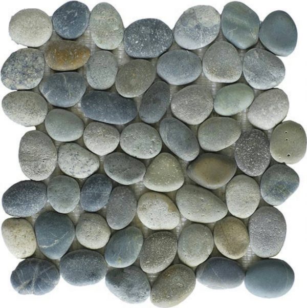 Mosaïque galets pierre naturelle GUINEA – Revêtement mural & sol intérieur / extérieur Mosavit