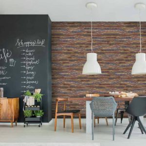Mosaïque murale bois naturel IPANEMA – Revêtement mural décoratif Mosavit