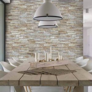 Mosaïque murale bois naturel LAVATTO – Revêtement mural décoratif Mosavit