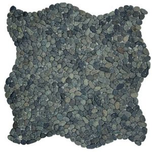 Mosaïque galets pierre naturelle MINI PEBBLES NEGRO – Revêtement mural & sol intérieur / extérieur Mosavit