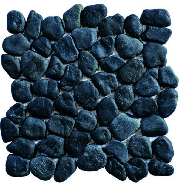 Mosaïque galets pierre naturelle PAPUA – Revêtement mural & sol intérieur / extérieur Mosavit