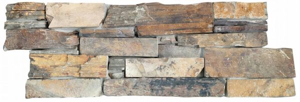 Mosaïque pierre naturelle PETRA 10 20×55 cm – Revêtement mural intérieur / extérieur Mosavit