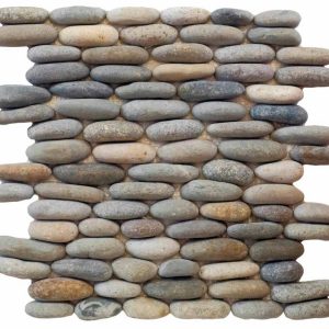 Mosaïque galets pierre naturelle CANTO MIX – Revêtement mural & sol intérieur / extérieur Mosavit