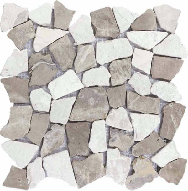 Mosaïque pierre naturelle NOA MIX – Revêtement mural & sol intérieur / extérieur Mosavit