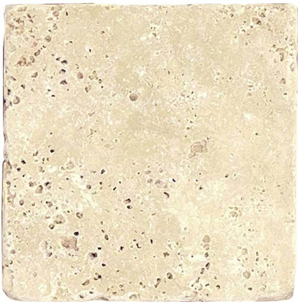 Mosaïque pierre naturelle Travertino Classic 10×10 cm – Revêtement mural et sol intérieur Mosavit