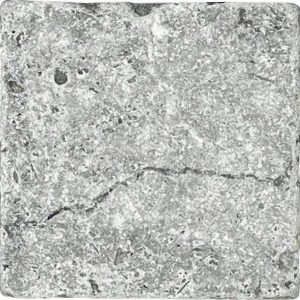 Mosaïque pierre naturelle Travertino Silver 10×10 cm – Revêtement mural et sol intérieur Mosavit