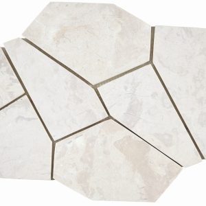 Parement pierre naturelle Ushuaia Blanco 30×50 cm – Revêtement mural intérieur et extérieur Mosavit