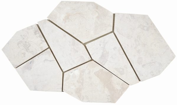 Parement pierre naturelle Ushuaia Blanco 30×50 cm – Revêtement mural intérieur et extérieur Mosavit