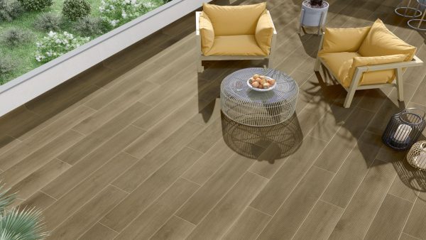 Carrelage extérieur effet bois 23x120 BOREAL DECK – Antidérapant terrasse