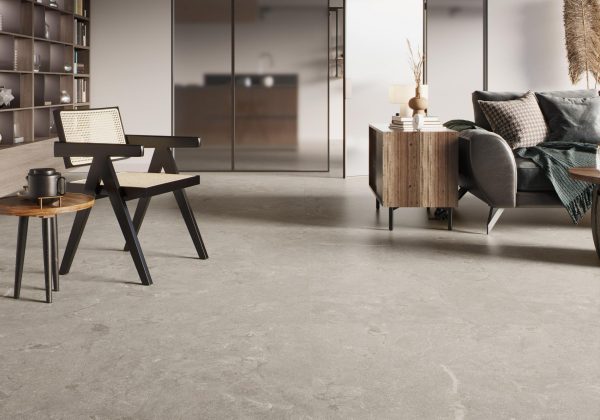 Carrelage effet pierre 100x100 CONSTANZA – Grand format intérieur moderne