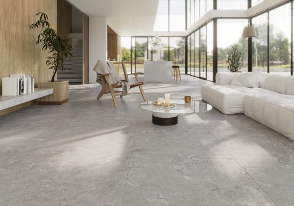 Carrelage effet pierre 120x120 CONSTANZA – Grand format moderne intérieur