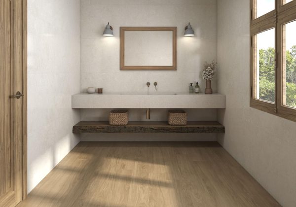 Carrelage effet pierre 60x120 CORALSTONE – Sol intérieur moderne