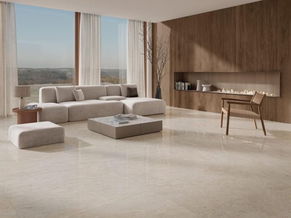 Carrelage effet marbre 60x120 CROWN – Sol intérieur moderne brillant