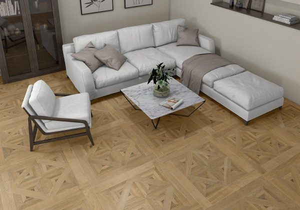 Carrelage effet bois 90x90 OLDMANOR – Pose décorative intérieure