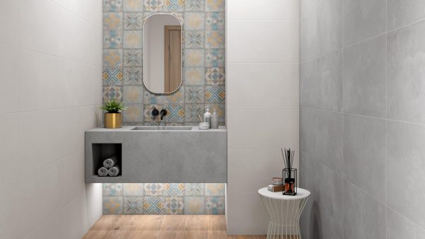 Faïence murale 33,3x55 NITID – Carrelage effet ciment moderne