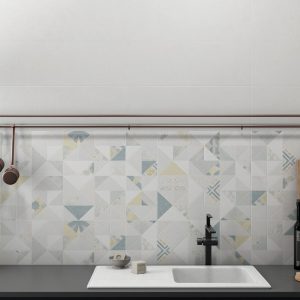 Carrelage mural effet ciment 25x70 THULE – Décor moderne relief