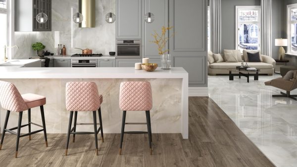 Carrelage effet onyx 90x90 SARDONYX – Format moderne équilibré