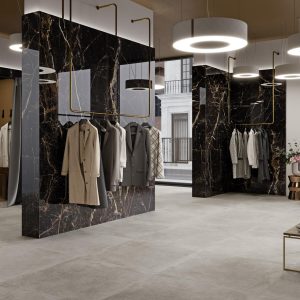 Carrelage effet marbre noir 120x280 LUX LAURANTS – Dalle XXL luxe