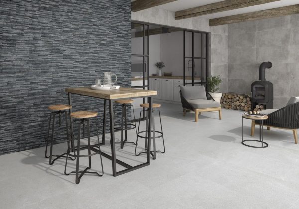 Carrelage effet pierre 60x120 DUPLOSTONE – Intérieur extérieur moderne