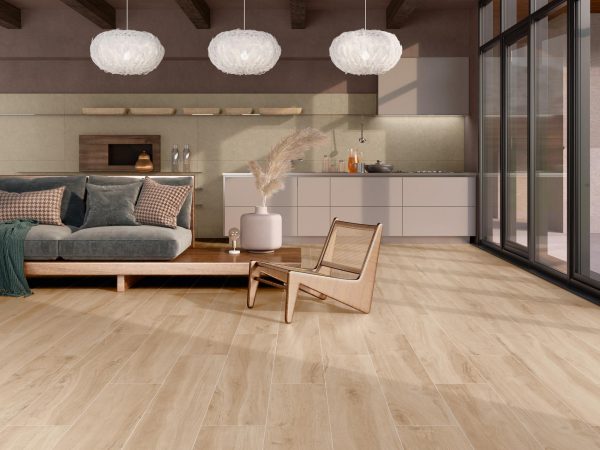 Carrelage effet bois 20x120 ROVERE – Parquet moderne naturel