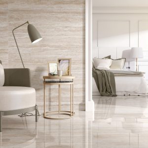 Carrelage effet marbre beige 60x120 VERONA – Style travertin moderne