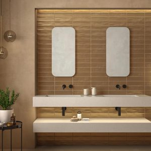 Carrelage décoratif 7,5x30 ORIGIN – Faïence murale effet graphique