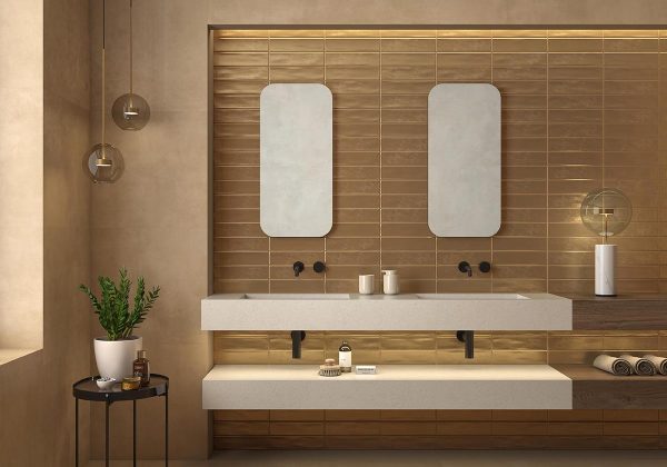 Carrelage décoratif 7,5x30 ORIGIN – Faïence murale effet graphique